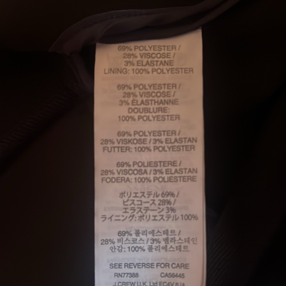 J. Crew Black Blazer Tailored Suit Jacket - Picture 7 of 8